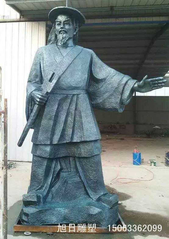 玻璃钢大禹治水雕塑