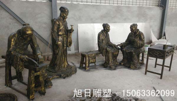 玻璃钢仿黄铜雕塑