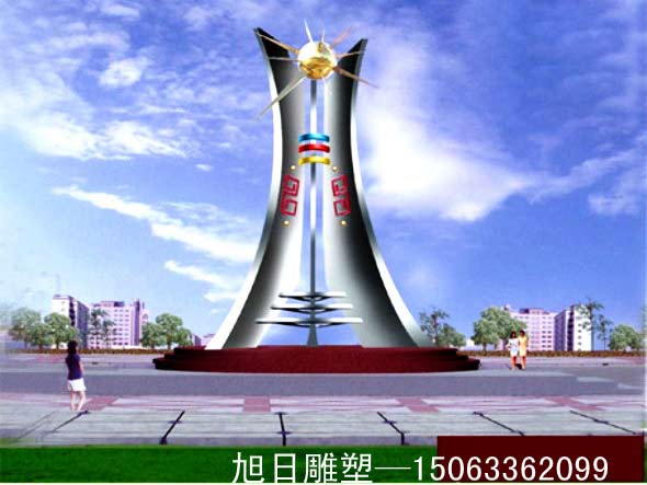 【万众一心】不锈钢雕塑