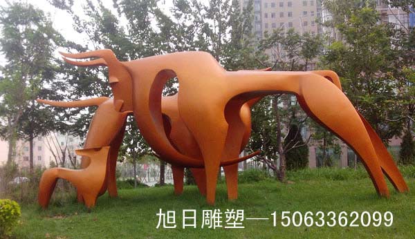 济南不锈钢牛高度4米