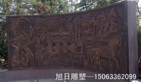 广场玻璃钢浮雕