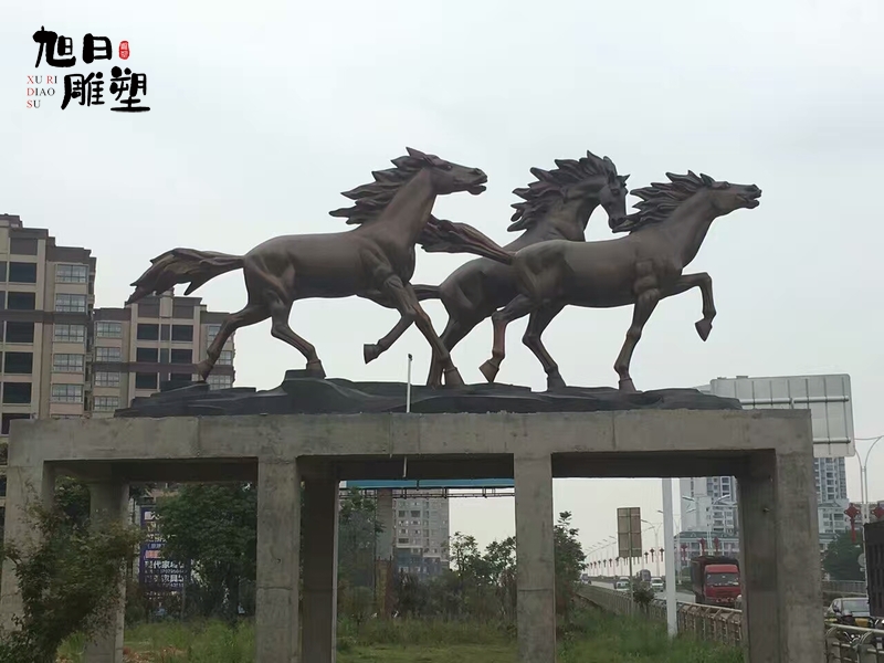 广西高度3.5米锻铜雕塑