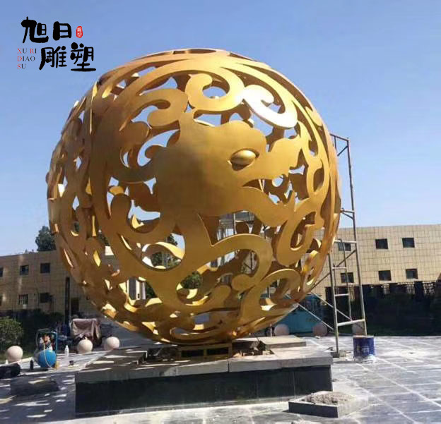 不锈钢雕塑304材质直径3米-安装于济南