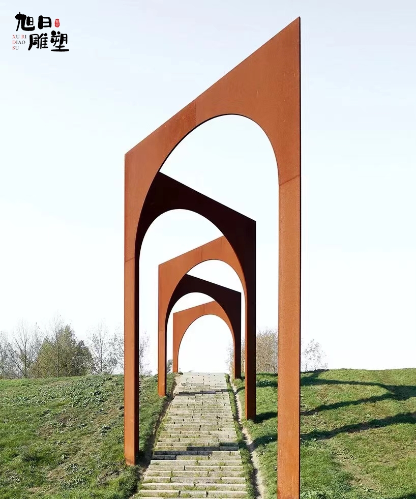 福建耐候钢雕塑高度6米